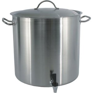TOM-GAST Stainless Steel High Pot with Tap and Lid 50 L Ø 400 mm TOM-GAST Stainless Steel High Pot with Tap and Lid 50 L Ø 400 mm