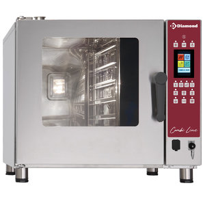 Diamond Electric Combi Oven with Self-Cleaning System 5 x GN 1/1, 6 kW Diamond Electric Combi Oven with Self-Cleaning System 5 x GN 1/1, 6 kW