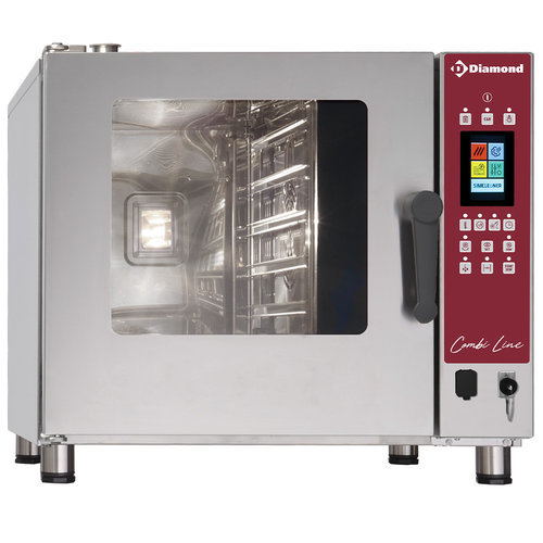 Diamond Electric Combi Oven with Self-Cleaning System 5 x GN 1/1, 6 kW Diamond Electric Combi Oven with Self-Cleaning System 5 x GN 1/1, 6 kW