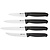 Hendi Vegetable and Fruit Peeling Knife set (Pack of 4)