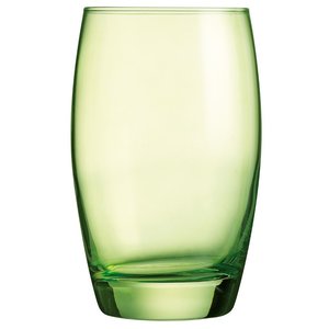 Arcoroc Salto Hi Ball Glass Rounded, Green 350 ml (Pack of 6) Arcoroc Salto Hi Ball Glass Rounded, Green 350 ml (Pack of 6)