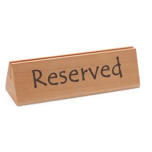 Hendi Table sign reserved