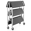 Hendi Stainless Steel 3 Tier Folding Service Trolley 930 x 500 x 880 mm Hendi Stainless Steel 3 Tier Folding Service Trolley 930 x 500 x 880 mm