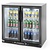 Arktic Double Hinged Doors Back Bar Cooler 228 L, from 2 °C to 10 °C, Black