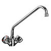 Hendi Double Handle Deck Mounted Kitchen Faucet Water Connection Thread 1/2'' Hendi Double Handle Deck Mounted Kitchen Faucet Water Connection Thread 1/2''