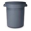 AmerBox 120 L Grey Round Polypropylene Waste Bin, Without Lid, 120 L
