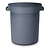 AmerBox 120 L Grey Round Polypropylene Waste Bin, Without Lid, 120 L