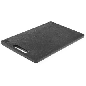 Hendi Polyethylene Cutting Board 200 x 300 mm Black with Handle