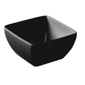Fine Dine Kwadratowa miska z melaminy czarna 250x250 mm