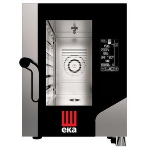 EKA Piec konwekcyjno-parowy z sondą, natryskiem i systemem myjącym 6 x GN 1/1, elektryczny 7,8 kW EKA Piec konwekcyjno-parowy z sondą, natryskiem i systemem myjącym 6 x GN 1/1, elektryczny 7,8 kW