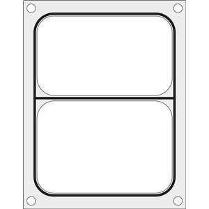 Hendi Mould for Duni DF10 welding machine for a two-sectioned tray 227x178 mm