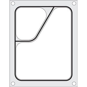 Hendi Mould for a Hendi welding machine for a colt 227x178 two-section tray
