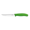 Victorinox Nóż do steków 120 mm, Swiss Classic z ząbkowanym ostrzem, zielony