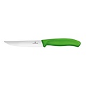 Victorinox Nóż do steków 120 mm, Swiss Classic z ząbkowanym ostrzem, zielony