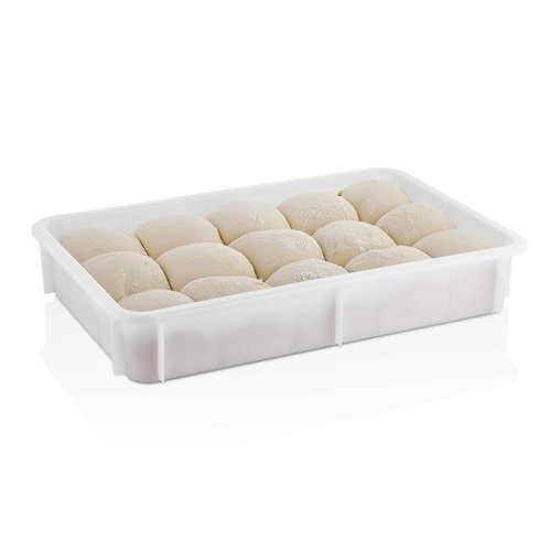 AmerBox Polyethylene pizza dough container 600x400x (H) 80 mm AmerBox Polyethylene pizza dough container 600x400x (H) 80 mm