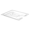 Hendi Polycarbonate Gastronorm Lid 1/2, Transparent with Sous Vide Indentation and Handle