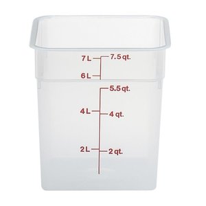Cambro CAMBRO CamSquare® 7.6 l transparent polypropylene food container