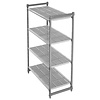 Cambro Regał magazynowy CAMBRO Camshelving® basics plus z kompozytu z 4 wentylowanymi półkami 915x460x(H)1830