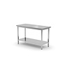 Hendi Central table with a shelf - bolted, with dimensions 800x700x850 mm Hendi Central table with a shelf - bolted, with dimensions 800x700x850 mm