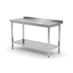 Hendi Wall table with shelf - screwed, dimensions 1700x700x850 mm