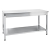Hendi Central work table with a shelf of 1000
