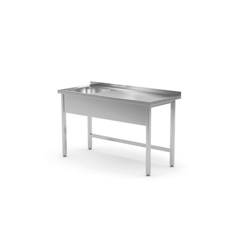 Hendi Stół z jednym zlewem prawy - skręcany, o wym. 1000x700x(H)850 mm Hendi Stół z jednym zlewem prawy - skręcany, o wym. 1000x700x(H)850 mm