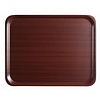 Cambro Serving tray CAMBRO Mykonos, non-slip, mahogany oval, 200x265
