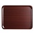 Cambro Serving tray CAMBRO Mykonos, non-slip, mahogany oval, 200x265