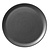 Hendi Flat plate 320 mm black - set of 6