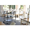 Hendi Waiter's trolley, 3 shelves, black, 900x590x930 mm