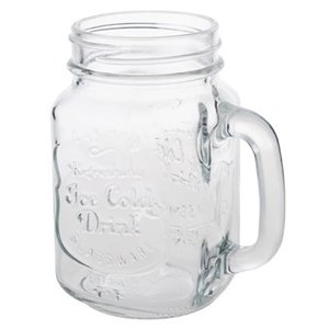 Olympia Handled Mason Jar 450ml (Pack of 12) Olympia Handled Mason Jar 450ml (Pack of 12)