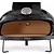 Maxima Piec do pizzy 1-komorowy opalany drewnem, 1 x Ø 34 cm