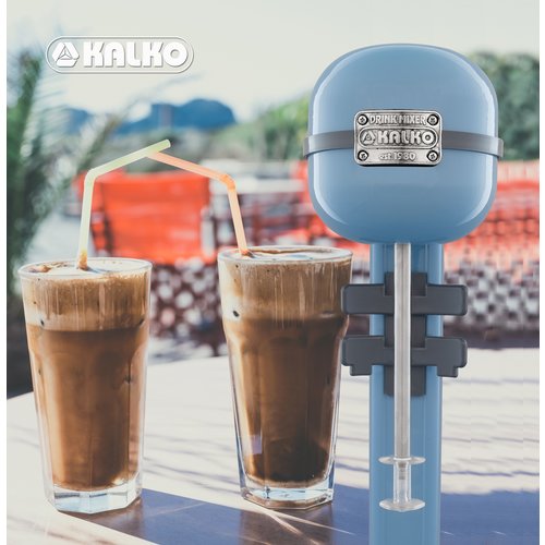 Kalko Urządzenie do Milkshake 350W ze stali nierdzewnej, kolor jasno-niebieski Kalko Urządzenie do Milkshake 350W ze stali nierdzewnej, kolor jasno-niebieski