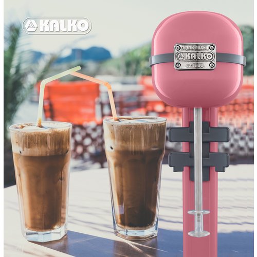 Kalko Urządzenie do Milkshake 350W ze stali nierdzewnej, kolor różowy Kalko Urządzenie do Milkshake 350W ze stali nierdzewnej, kolor różowy