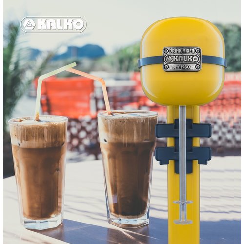 Kalko Urządzenie do Milkshake 350W ze stali nierdzewnej, kolor żółty Kalko Urządzenie do Milkshake 350W ze stali nierdzewnej, kolor żółty