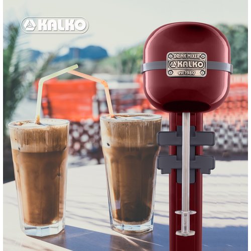 Kalko Urządzenie do Milkshake 350W ze stali nierdzewnej, kolor bordowy Kalko Urządzenie do Milkshake 350W ze stali nierdzewnej, kolor bordowy