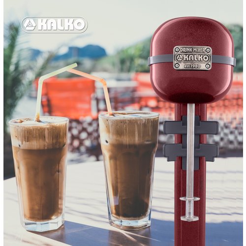 Kalko Urządzenie do Milkshake 350W ze stali nierdzewnej, kolor bordowa perła Kalko Urządzenie do Milkshake 350W ze stali nierdzewnej, kolor bordowa perła