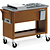 Diamond Wooden trolley, bain marie tray 3x GN 1/2