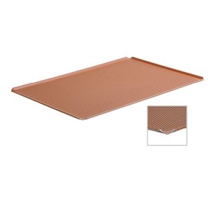 TOM-GAST Baking tray with silicone layer, 53 cm length, perforated