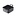 REVOL BELLE CUISINE NOIR mini naczynie kwadratowe 7x7 cm