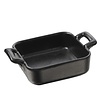 REVOL Square serving dish in black porcelain, cast iron style color Belle Cuisine Square Baking Dish line REVOL