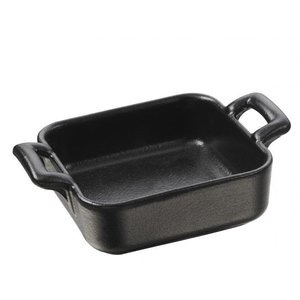 REVOL Square serving dish in black porcelain, cast iron style color Belle Cuisine Square Baking Dish line REVOL REVOL Square serving dish in black porcelain, cast iron style color Belle Cuisine Square Baking Dish line REVOL