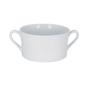 Rak Cream soup bowl 2 handles 35 cl, dia. 11 cm Evolution line PORCELAIN Rak Cream soup bowl 2 handles 35 cl, dia. 11 cm Evolution line PORCELAIN