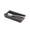 REVOL Black ceramic spoon rest, matt slate style color Rvlt2 Spoon Rest line REVOL REVOL Black ceramic spoon rest, matt slate style color Rvlt2 Spoon Rest line REVOL