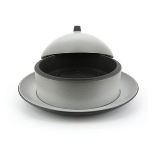 REVOL Dim sum basket set with lid and ceramic plate, pepper color Dim Sum Basket+Cloche+Under Liner line REVOL REVOL Dim sum basket set with lid and ceramic plate, pepper color Dim Sum Basket+Cloche+Under Liner line REVOL