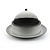 REVOL Dim sum basket set with lid and ceramic plate, pepper color Dim Sum Basket+Cloche+Under Liner line REVOL
