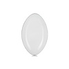 REVOL Oval ceramic plate, white cumulus color Equinoxe Service Plate line REVOL