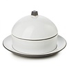 REVOL Dim sum basket set with lid and ceramic plate, white cumulus color Dim Sum Basket+Cloche+Under Liner line REVOL REVOL Dim sum basket set with lid and ceramic plate, white cumulus color Dim Sum Basket+Cloche+Under Liner line REVOL
