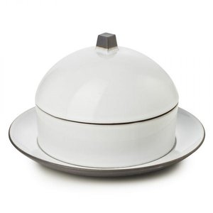 REVOL Dim sum basket set with lid and ceramic plate, white cumulus color Dim Sum Basket+Cloche+Under Liner line REVOL REVOL Dim sum basket set with lid and ceramic plate, white cumulus color Dim Sum Basket+Cloche+Under Liner line REVOL
