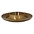 TOM-GAST Round plate 29,5 cm with hollow central section, brown, SUGGESTIONS Ashore -RAK PORCELAIN